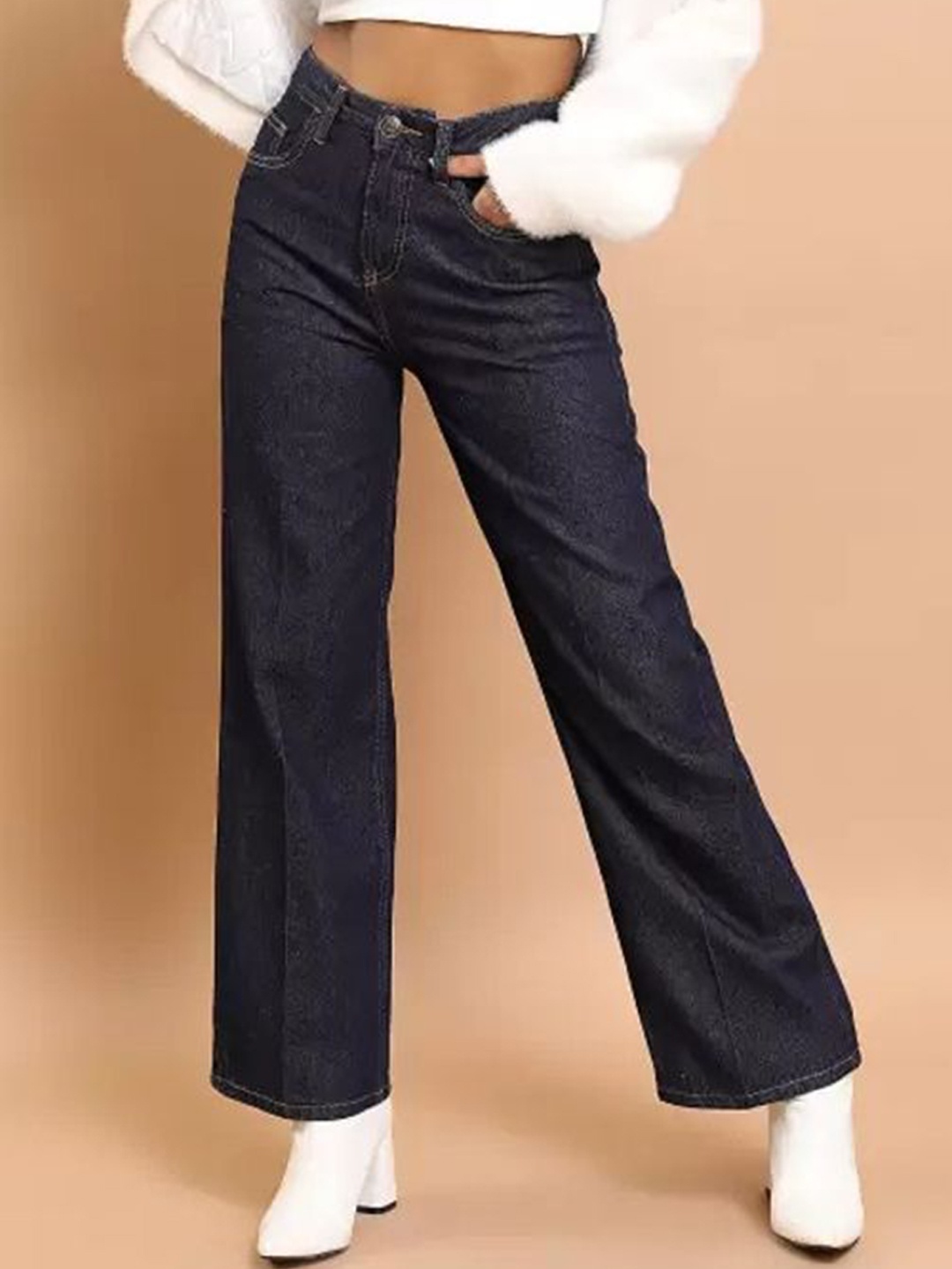 

LINARIA Women Classic Relaxed Fit Clean Look Jeans, Blue
