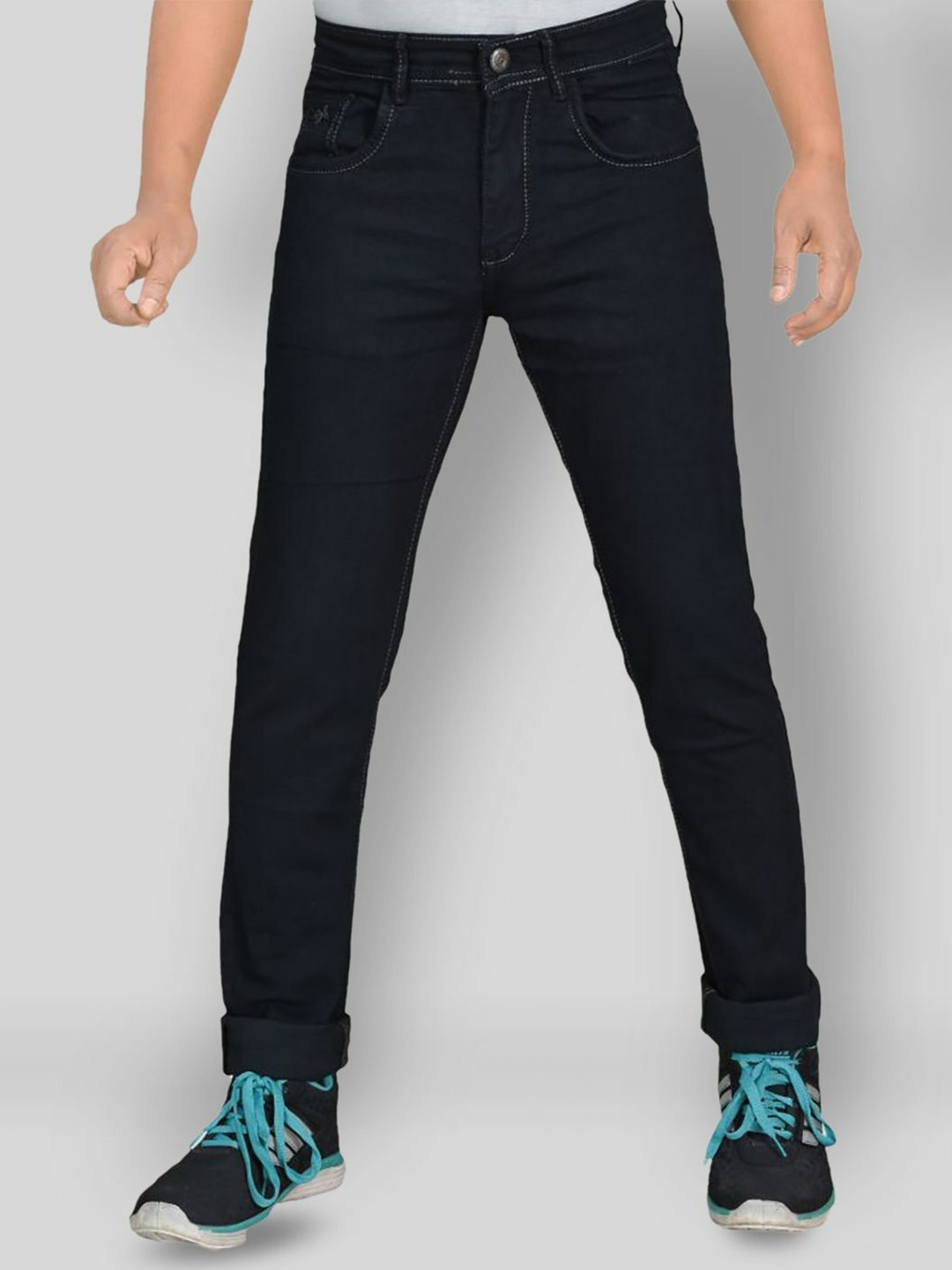 

LINARIA Men Classic Slim Fit Jeans, Black