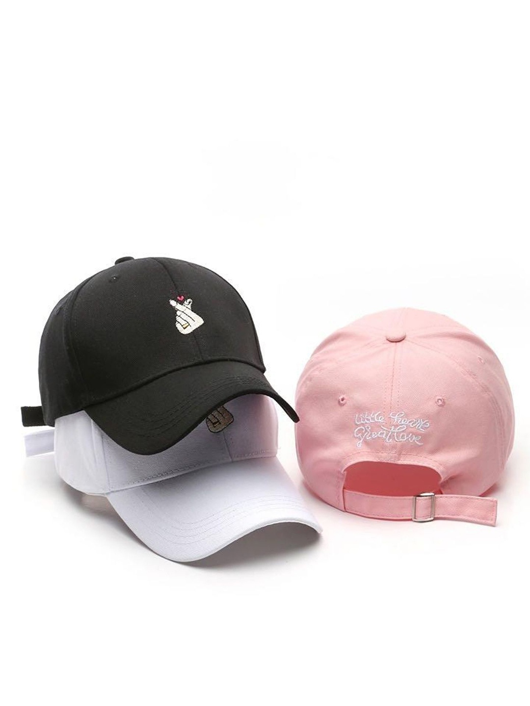 

Topibaaz Girls Pack Of 3 Cotton Baseball Cap, White