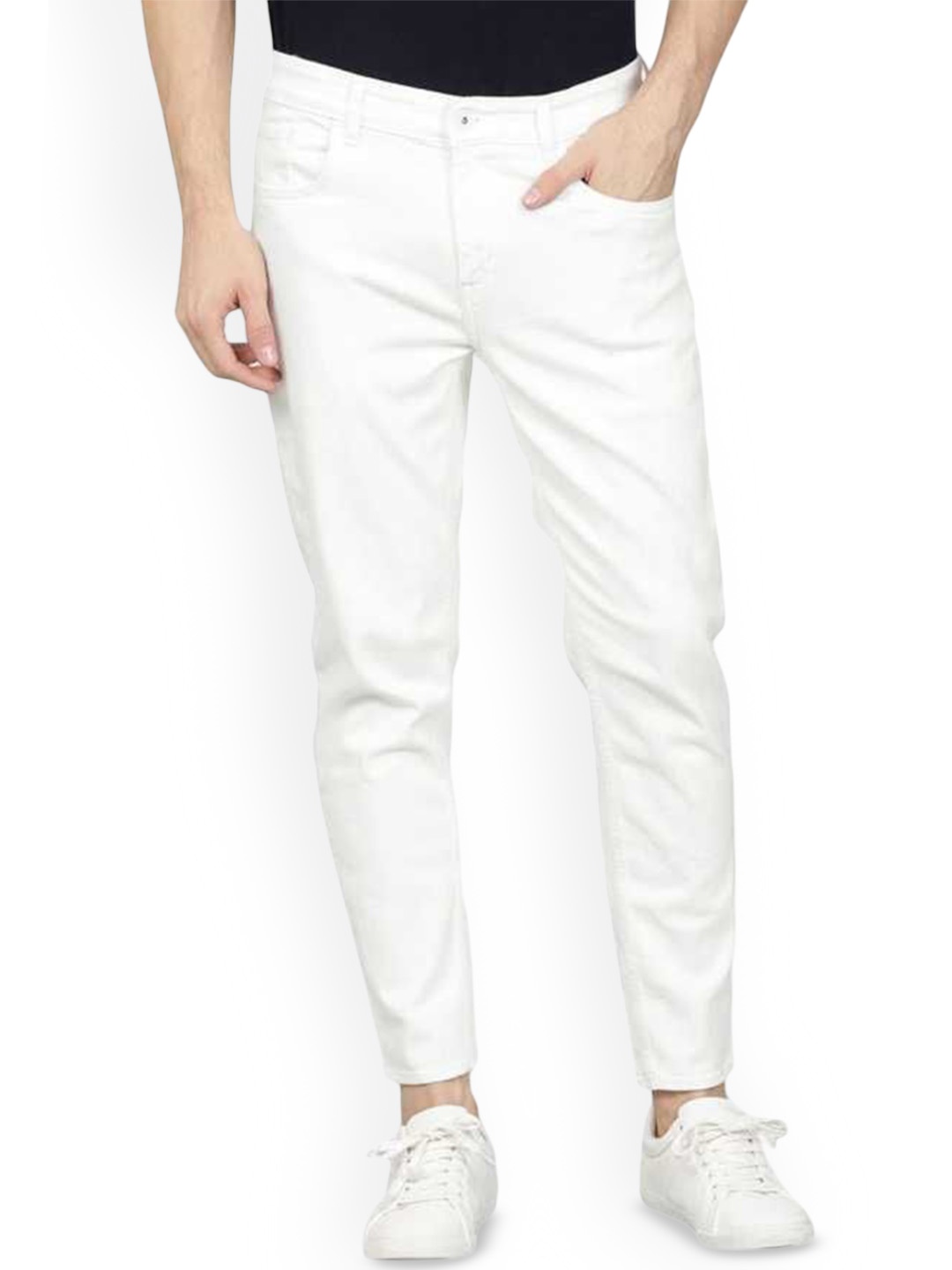 

LINARIA Men Classic Slim Fit Jeans, White