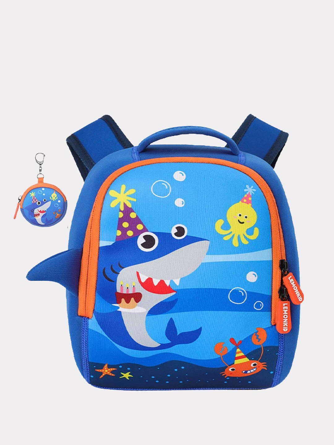 

Little Surprise Box LLP Toddlers Mini Size B'day Shark Nursery & Early School Backpack, Blue