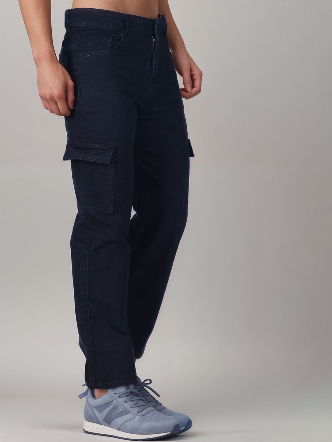 

LINARIA Men Classic Relaxed Fit Stretchable Jeans, Black