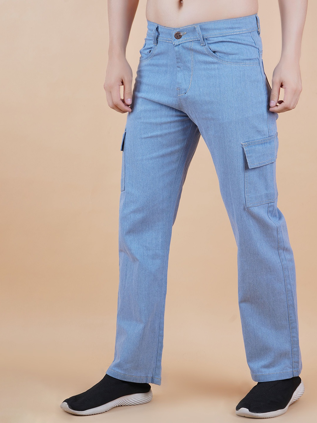 

LINARIA Men Classic Relaxed Fit Mid-Rise Jeans, Blue