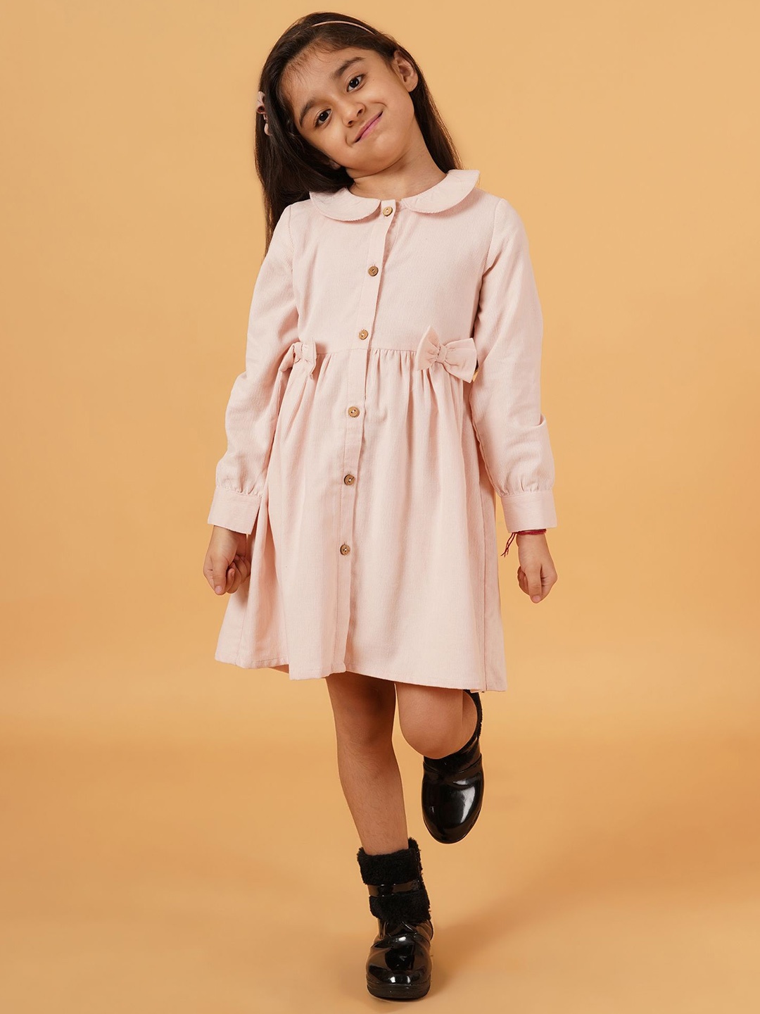 

Creative Kids Gathered A-Line Dress, Pink