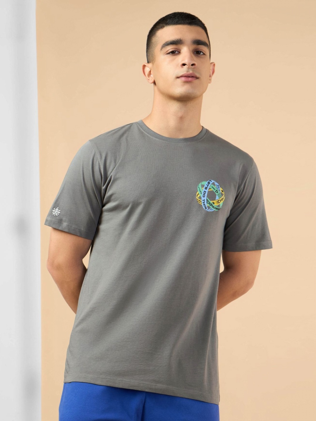 

CULT Men Dark Grey Community Graphic T-shirt