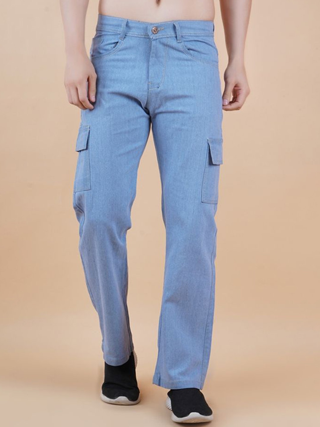 

LINARIA Men Classic Mid-Rise Clean Look Bootcut Jeans, Blue