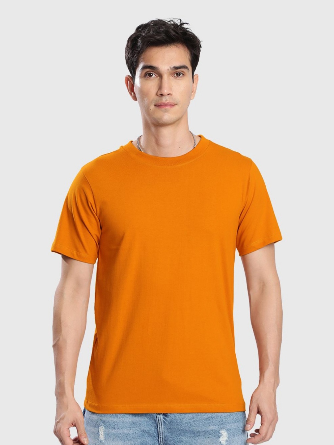 

Bene Kleed Men Raw Edge T-shirt, Yellow