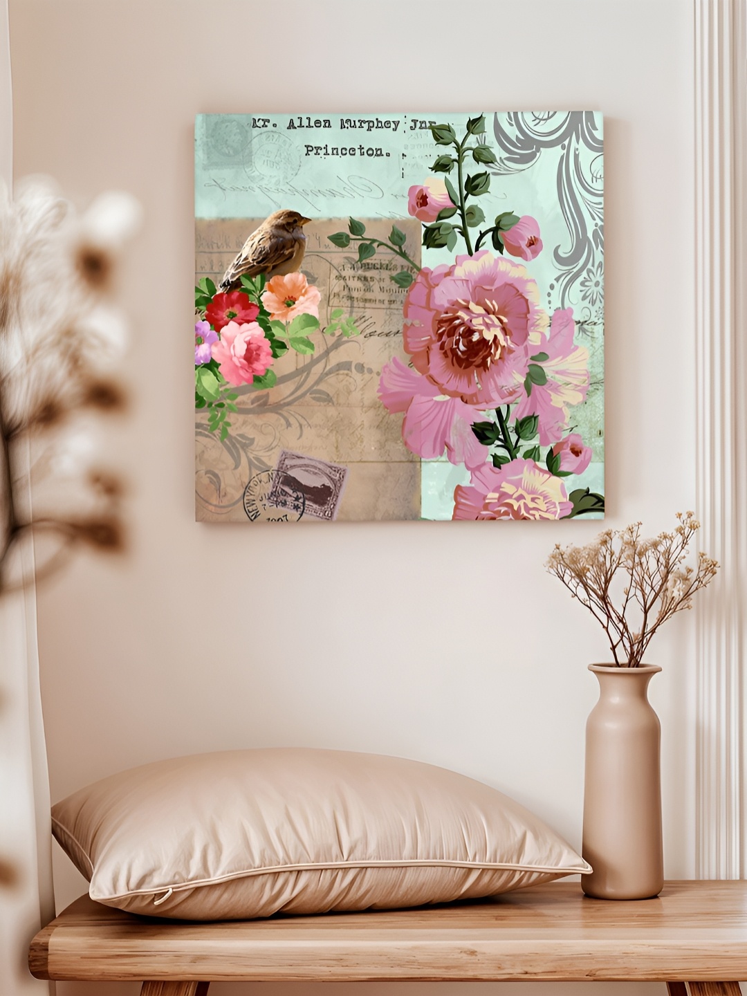 

Art Street Blue & Grey Birds and Animals Printed Canvas Wall Art