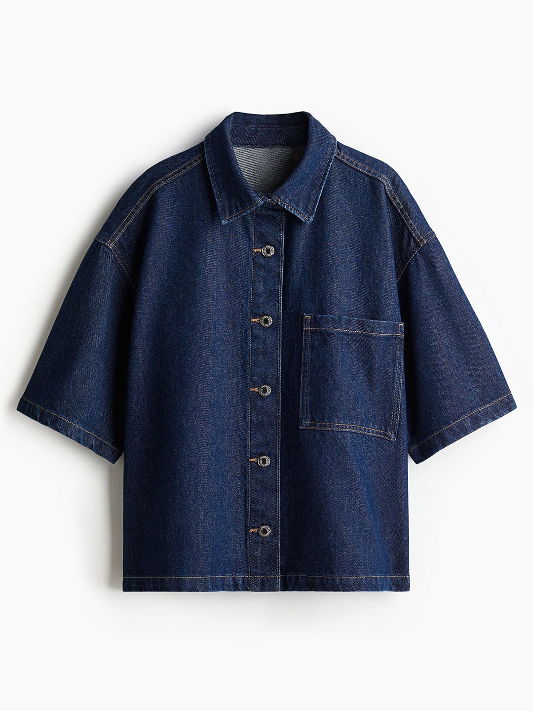 

H&M Oversized Denim Shirt, Blue