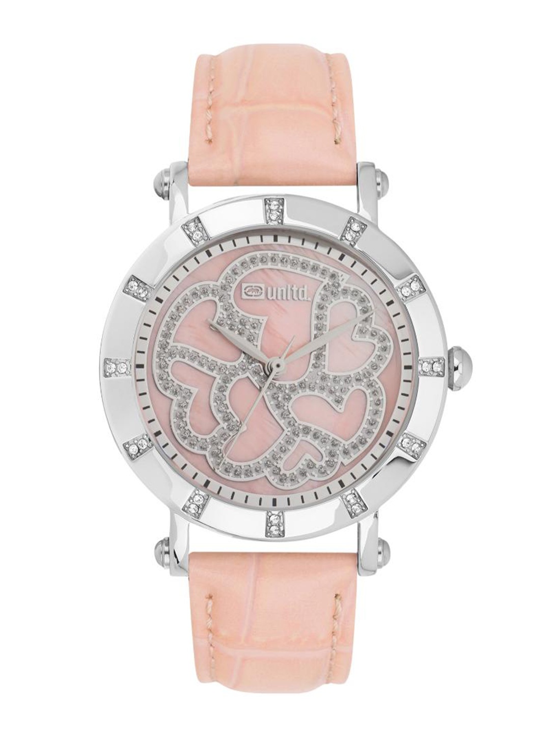 

unltd. Women Brass Dial & Leather Straps Analogue Watch UNL010001, Pink