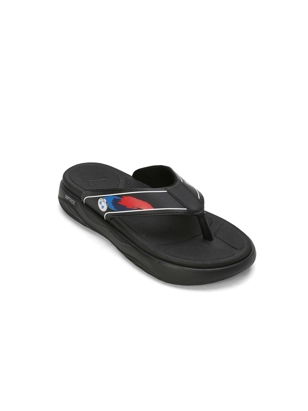 

Puma BMW M Motorsport Softride Seave Kids Thongs Flip-Flops, Black