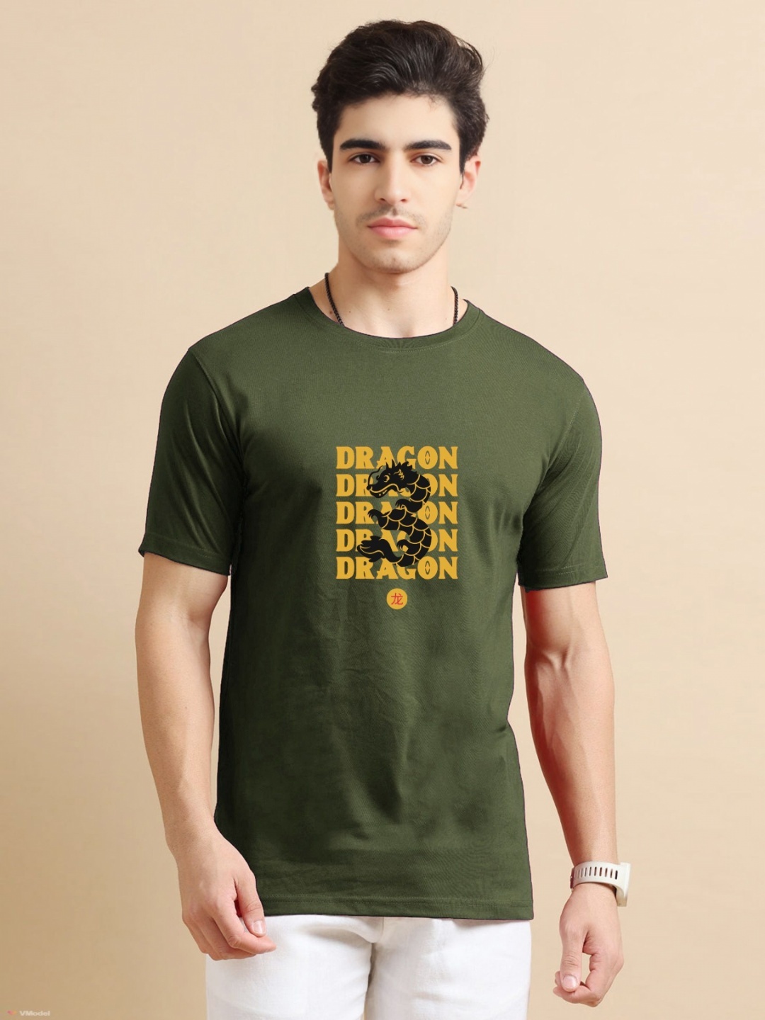 

Enciger Men Printed Pockets T-shirt, Olive