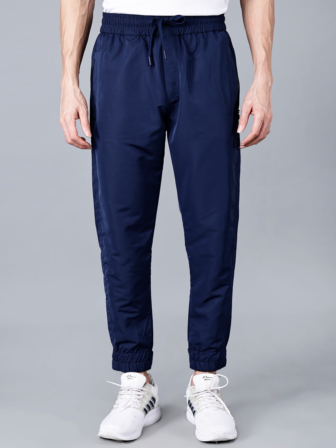 

Fort Collins Men Cotton Relaxed-Fit Anti Odour Jogger Track Pant, Navy blue