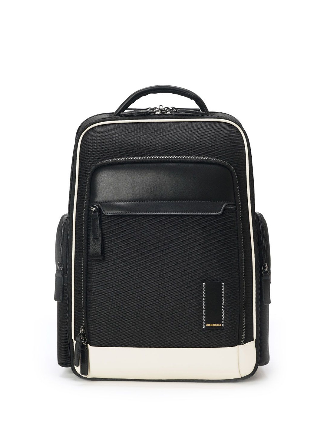 

MOKOBARA Unisex Colourblocked Backpack, Black