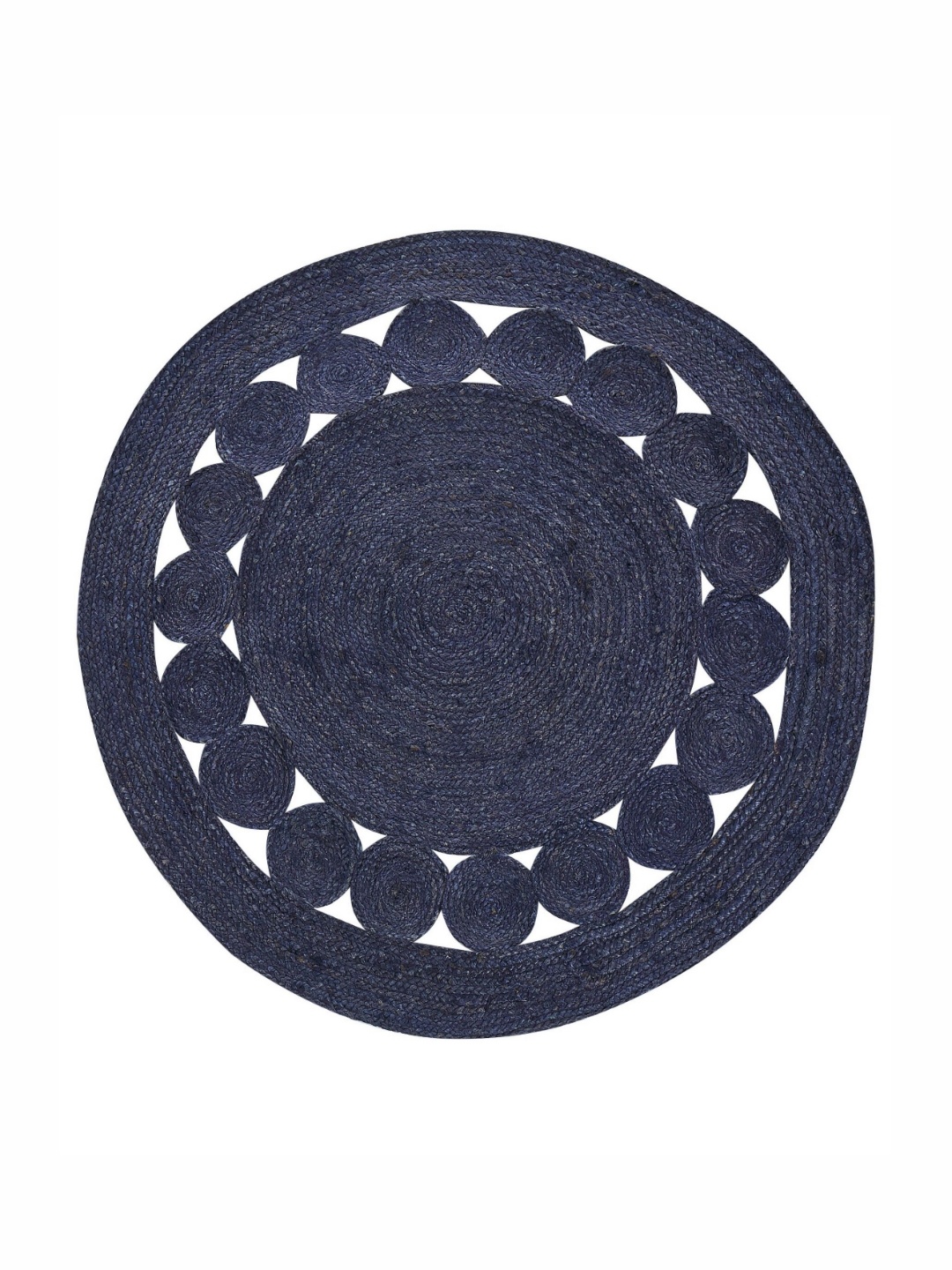 

Art Avenue Nimosa Blue Circular Shaped Hemp Carpet