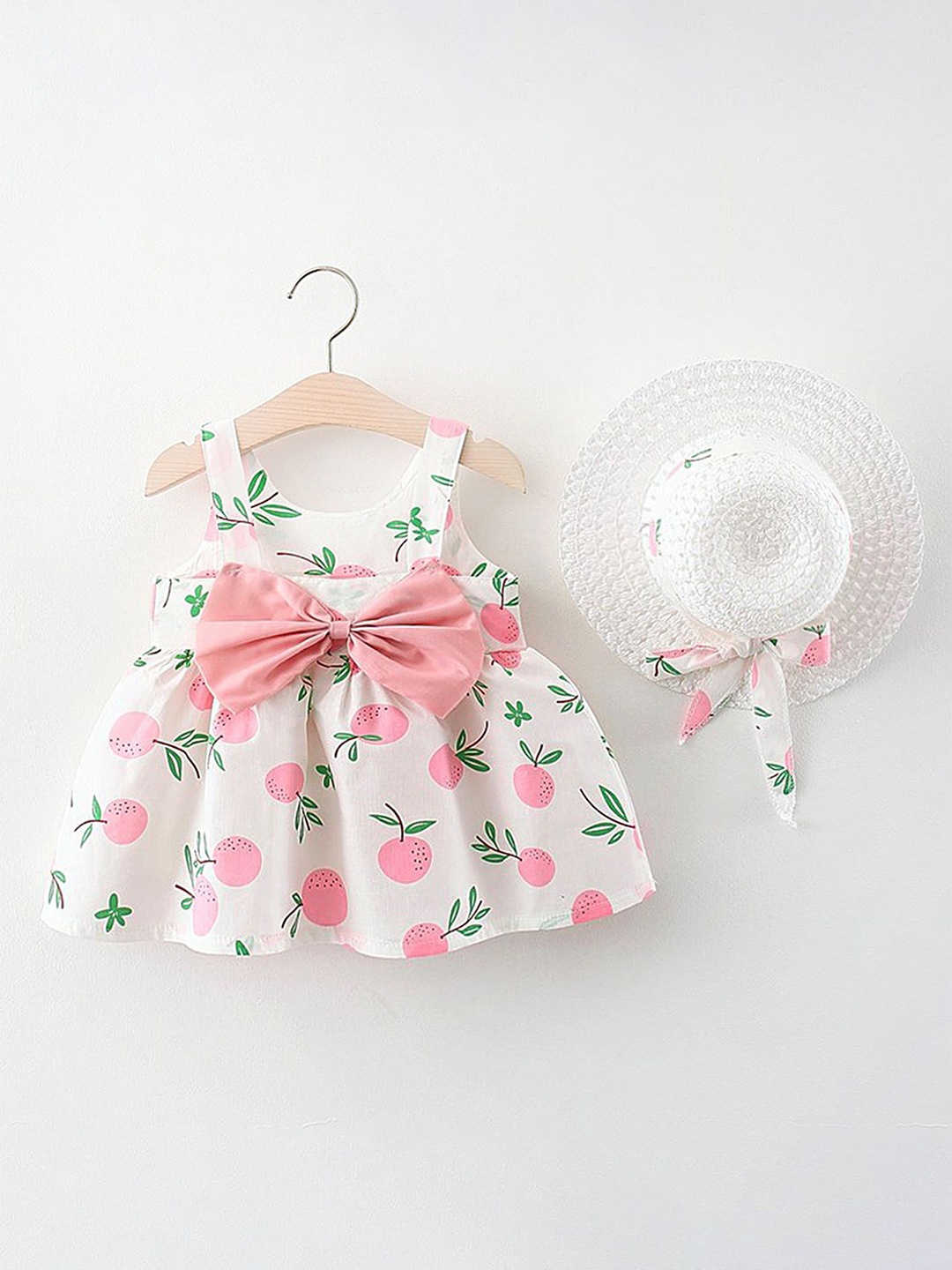 

LULU & SKY Floral Print Fit & Flare Dress, Pink