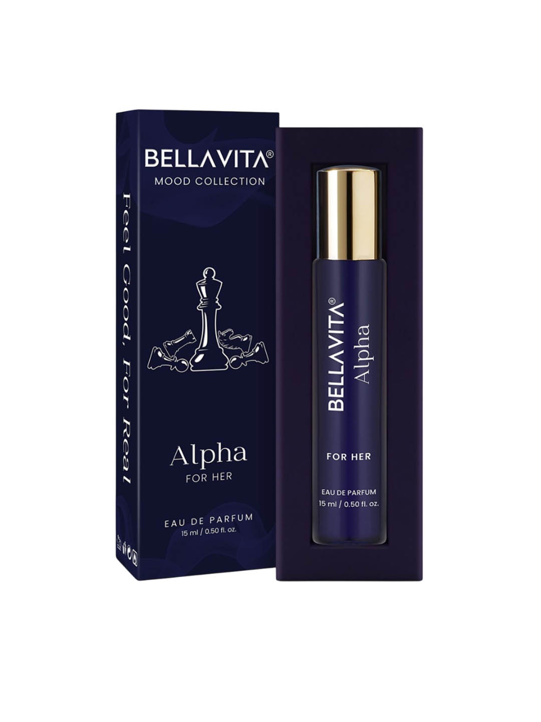 

Bella Vita Organic Women Mood Collection Alpha Long Lasting Eau De Parfum- 15 ml, Blue