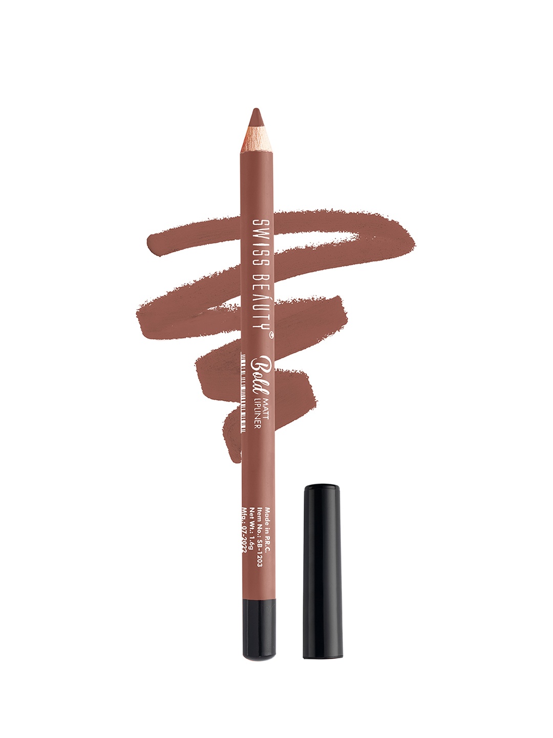 

SWISS BEAUTY Bold Matt Lip Liner Pencil - Choco Nude 3