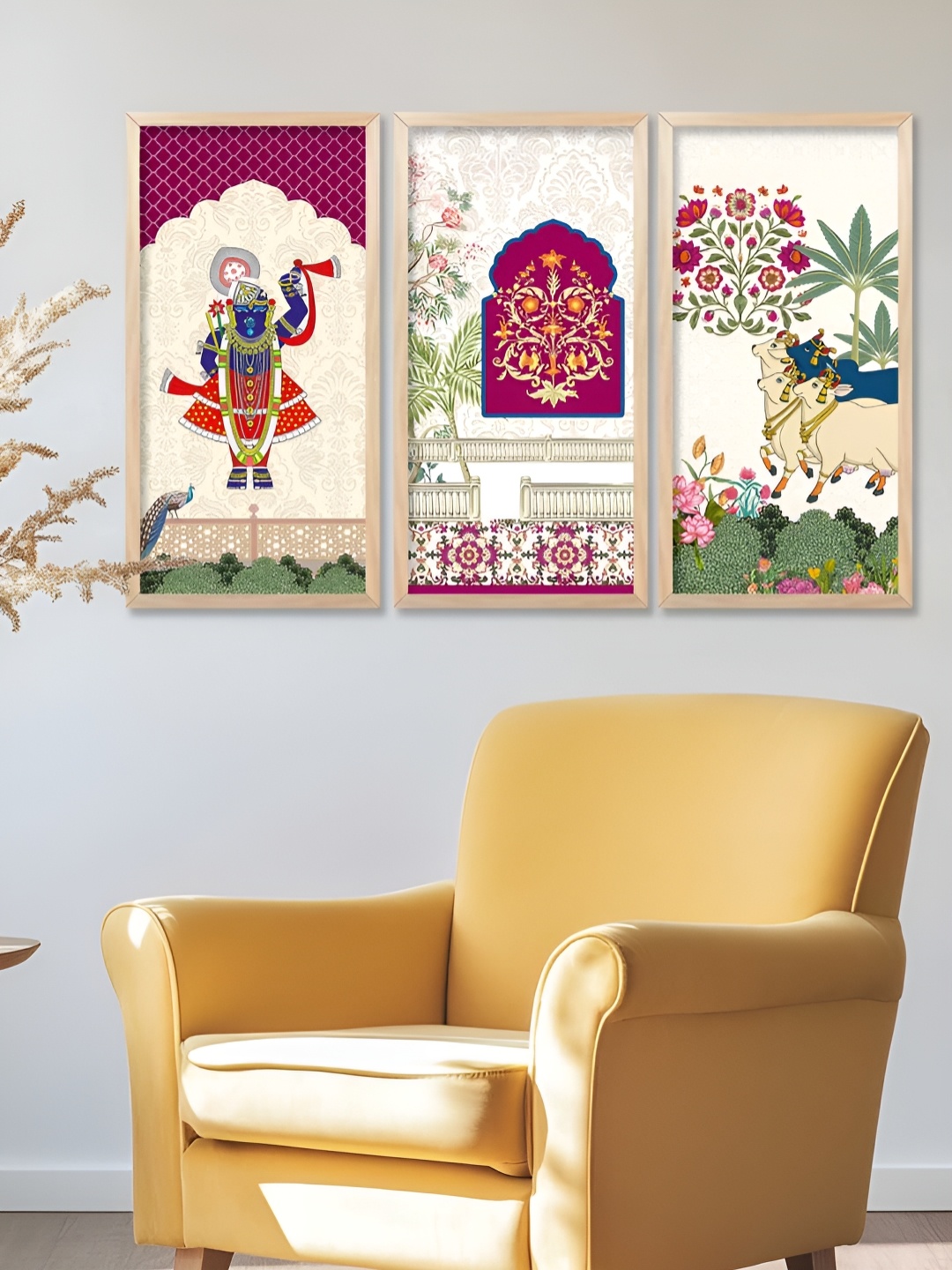 

Kotart Brown & Beige 3 Pieces Floral and Botanical Wooden Wall Paintings