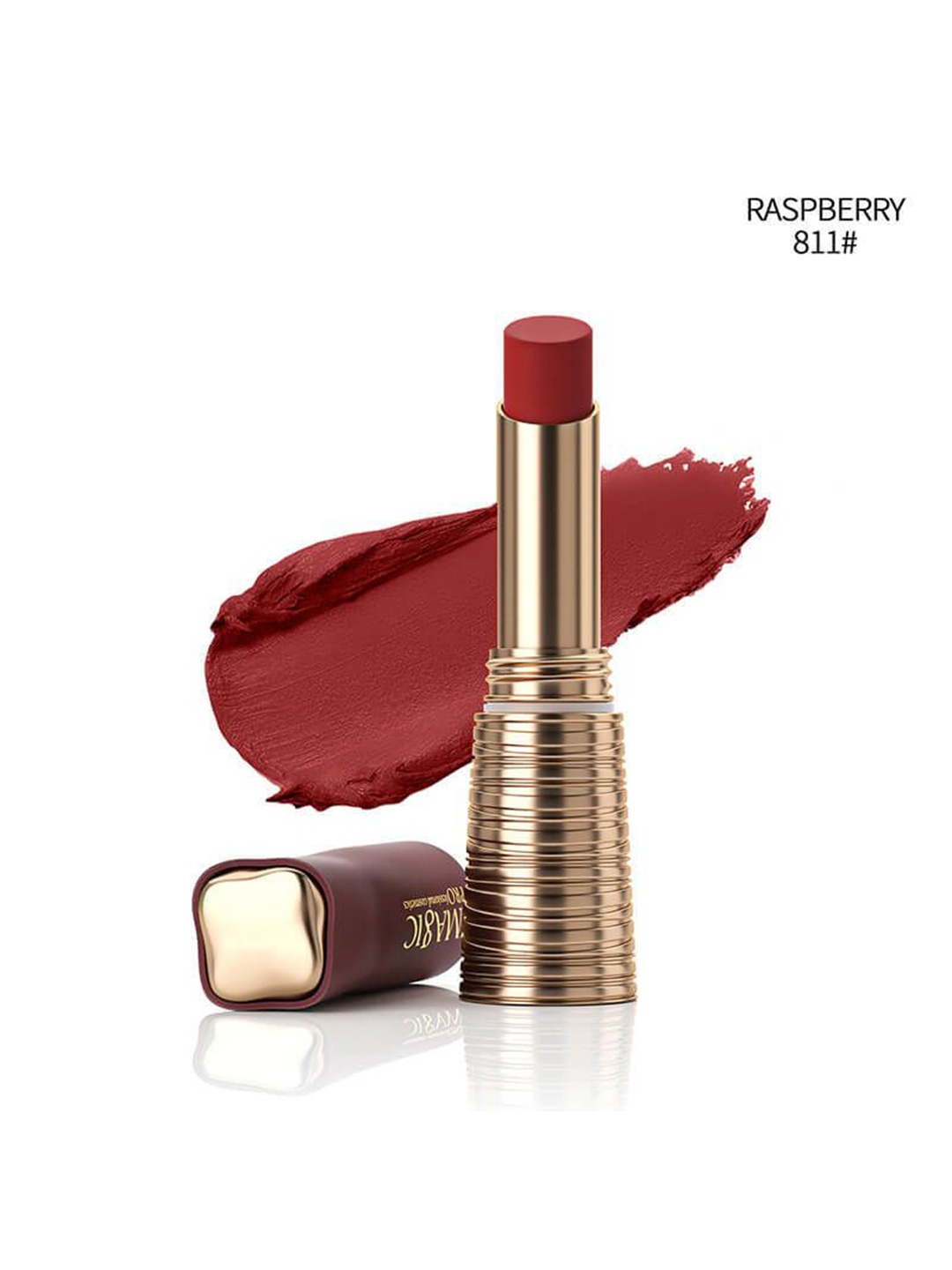 

IMAGIC PROfessional Waterproof Matte Bullet Lipstick - Raspberry 811#, Red