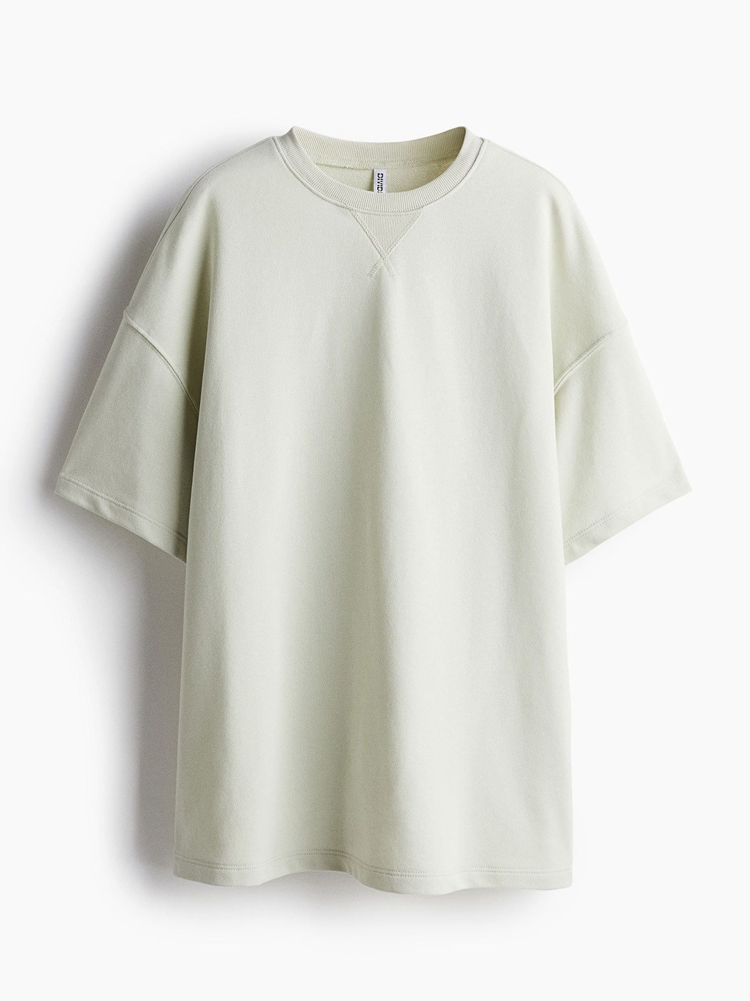 

H&M Women Oversized Short-Sleeved Sweatshirt, Green