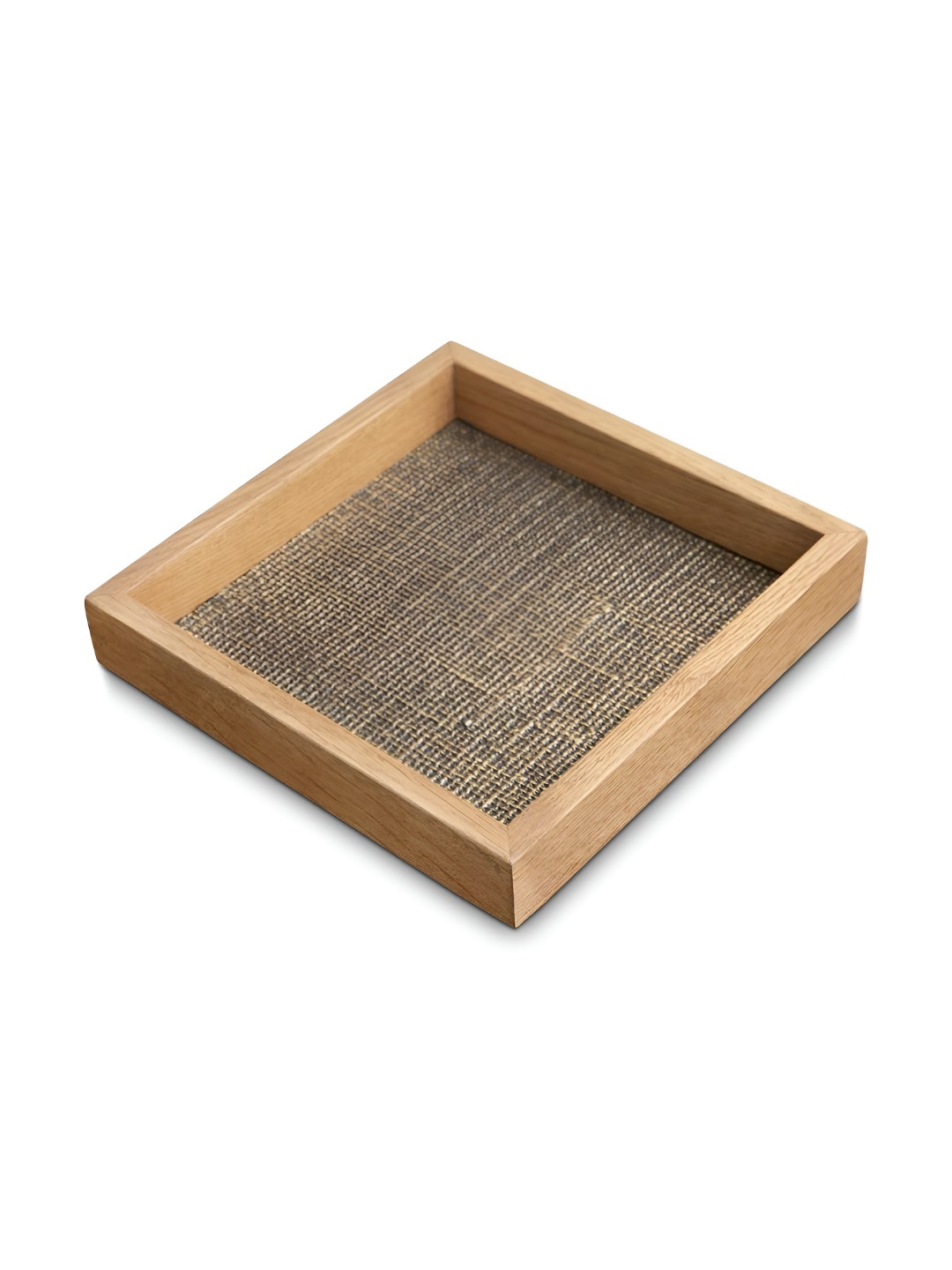 

IAAH Zayon Gold-Toned & Brown Wooden Serving Tray