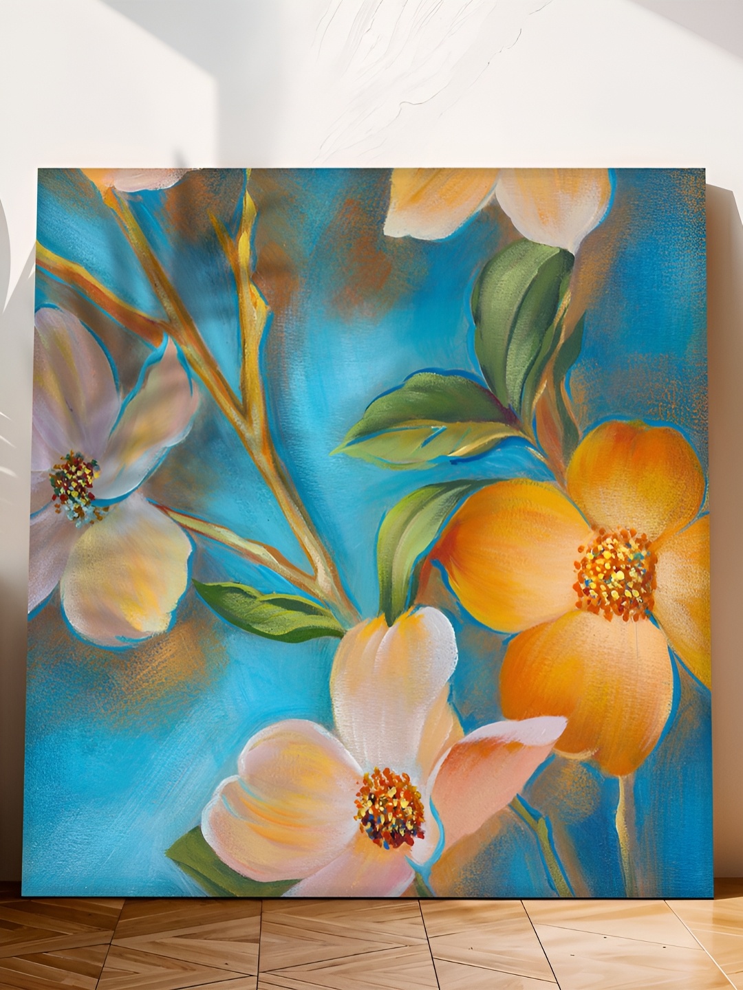 

Art Street Blue & Green Floral & Botanical Printed Canvas Wall Art