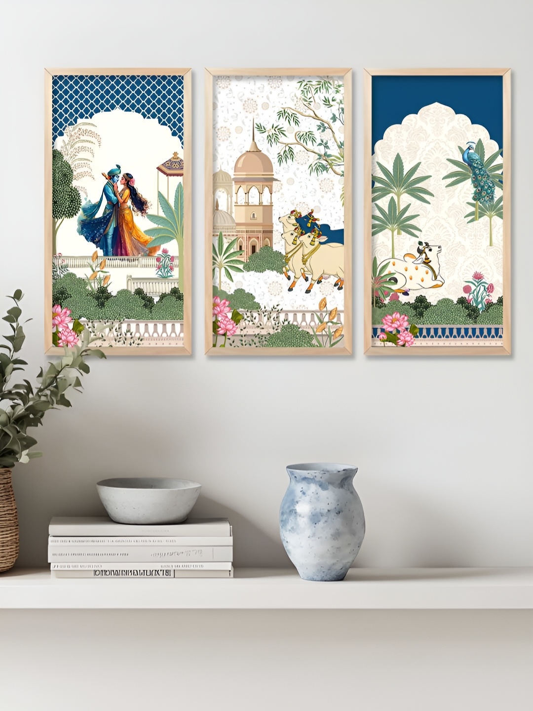 

Kotart Brown & Beige 3 Pieces Floral and Botanical Wooden Wall Painting