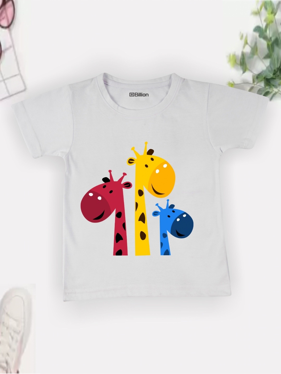 

Billion Boys Printed Bio Finish Applique T-shirt, White