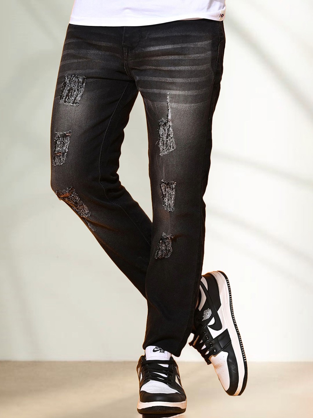 

LINARIA Men Classic Slim Fit Jeans, Grey