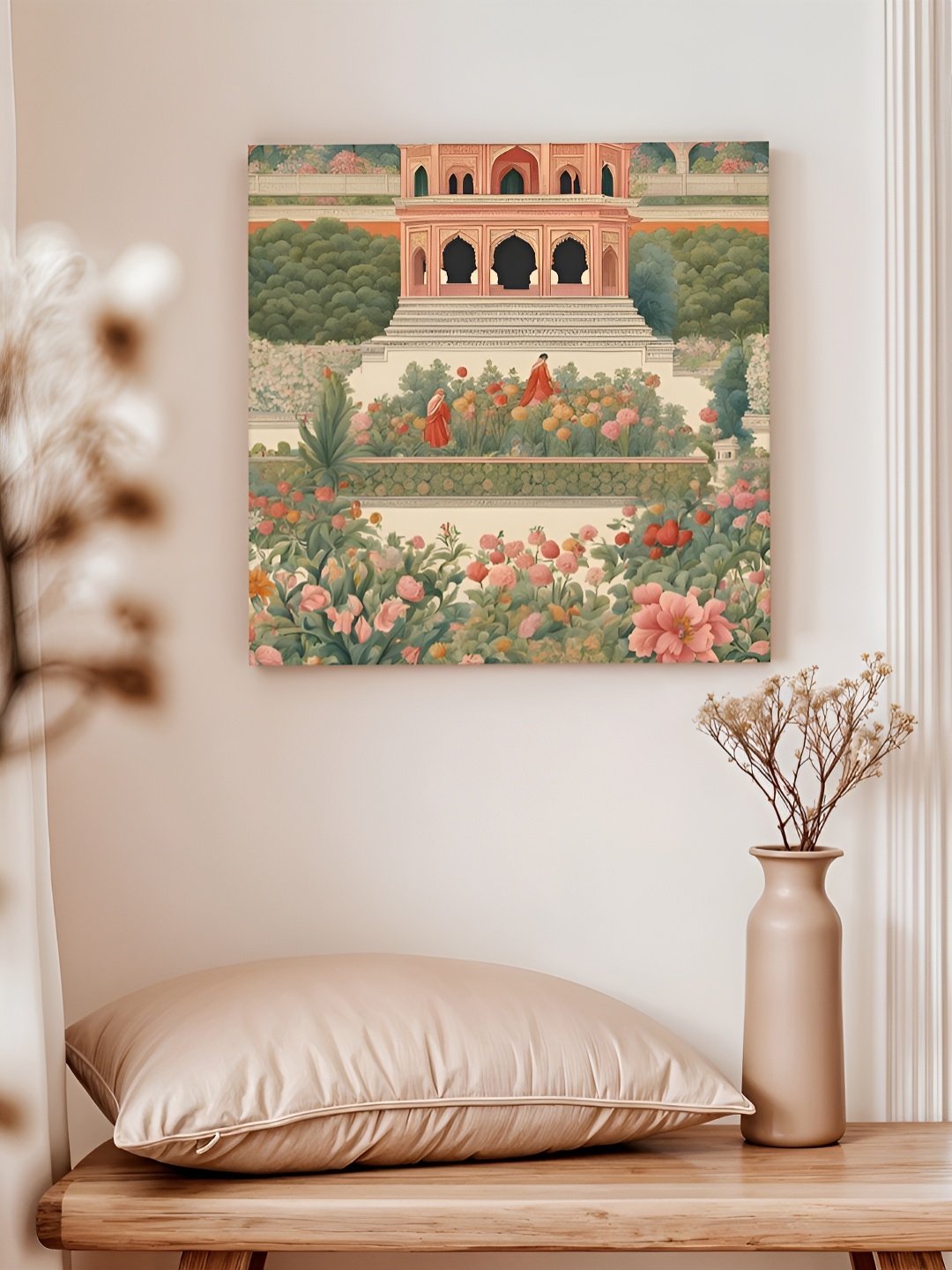 

Art Street Green & Pink Floral & Botanical Printed Canvas Wall Art