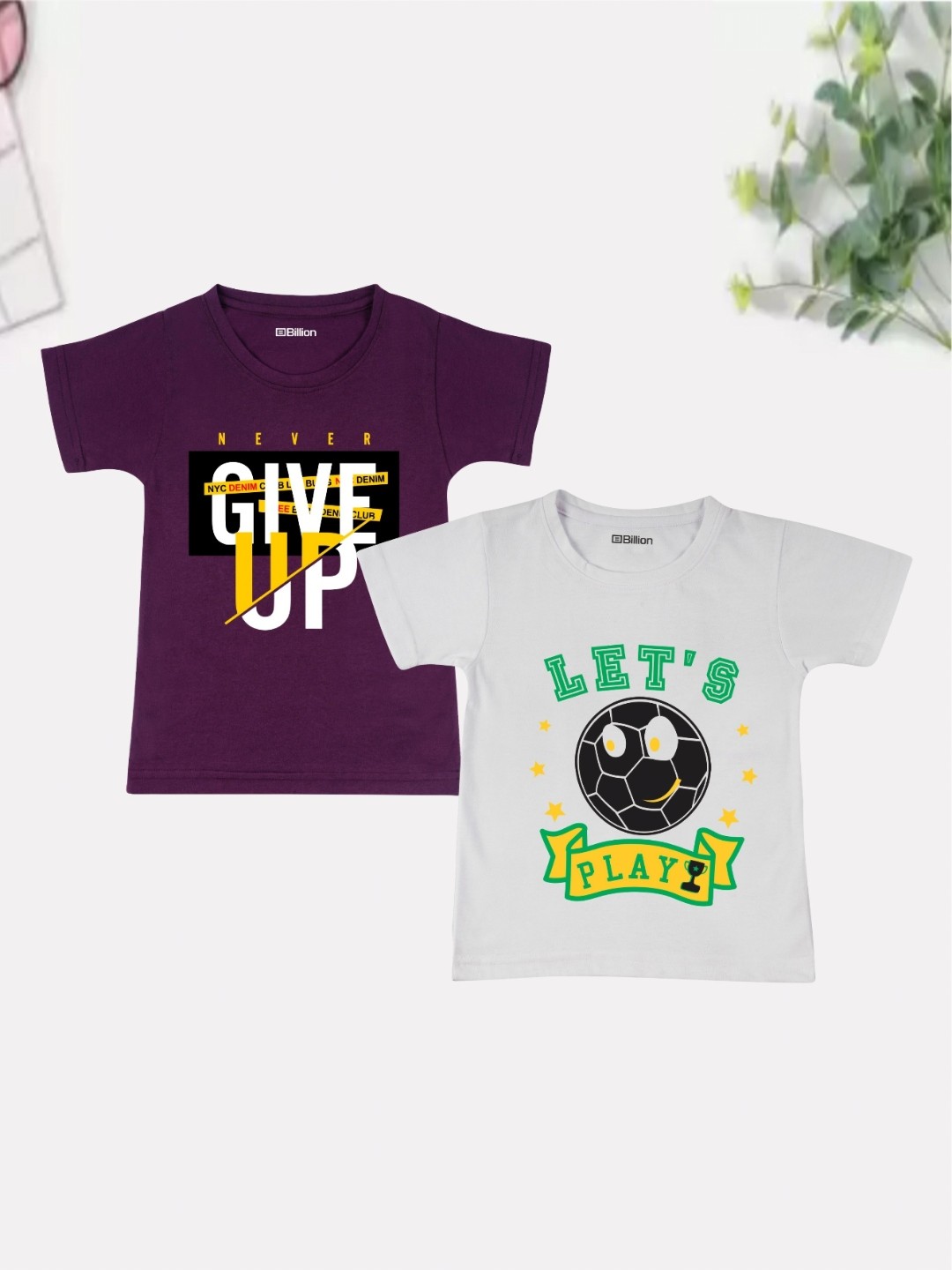 

Billion Boys 2 Printed Bio Finish Pockets T-shirt, Multi