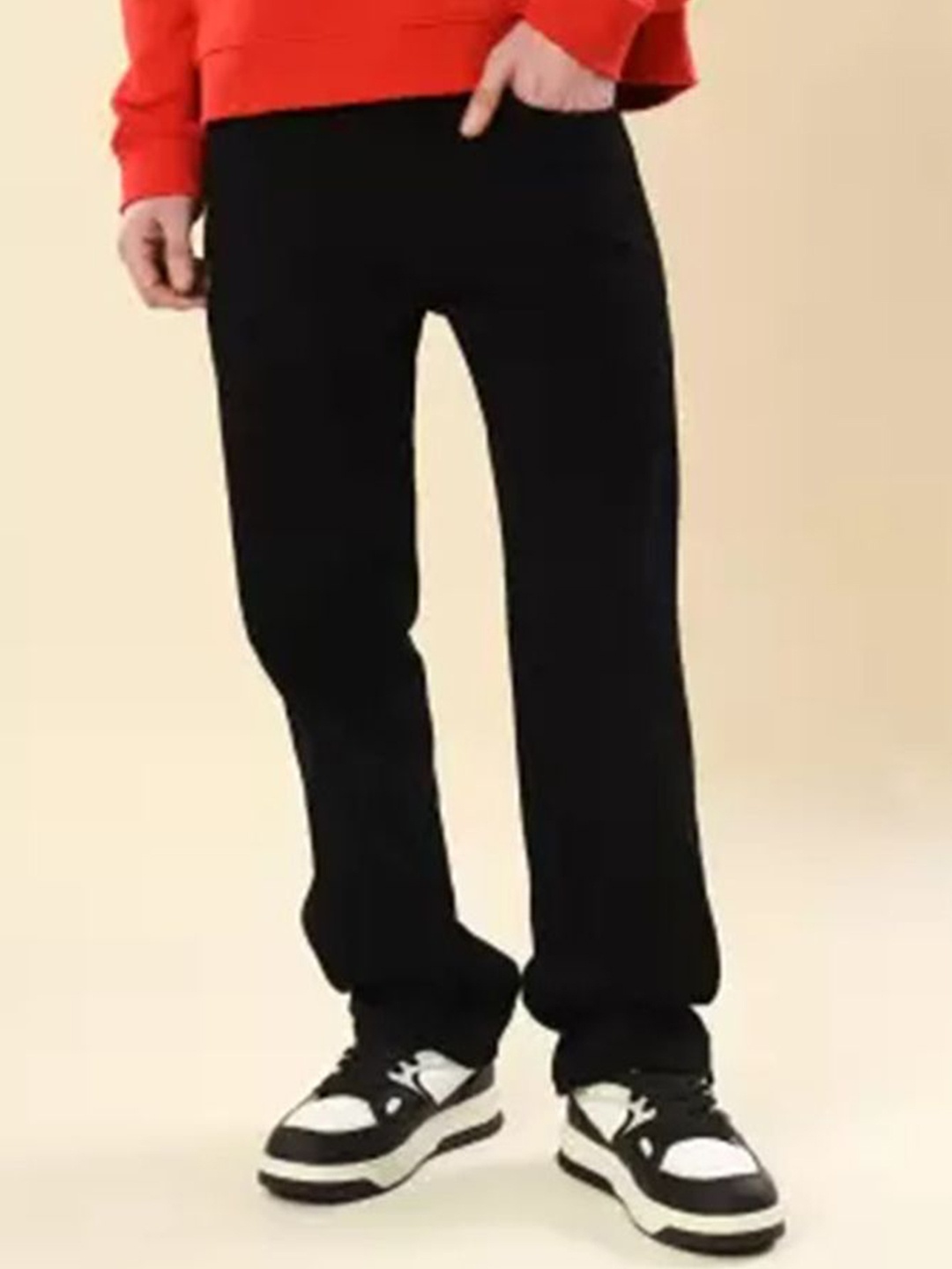 

LINARIA Men Classic Relaxed Fit Clean Look Cotton Jeans, Black