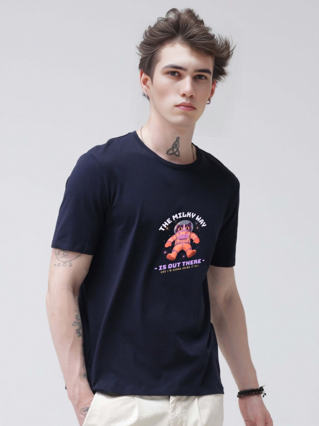 

Enciger Men Printed T-shirt, Navy blue