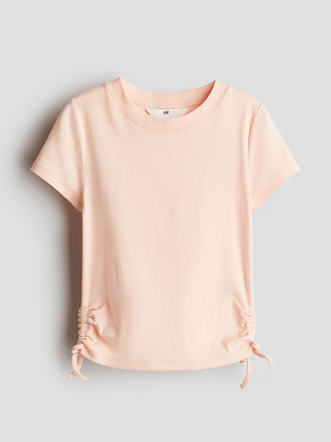 

H&M Drawstring-Detail Jersey Top, Orange