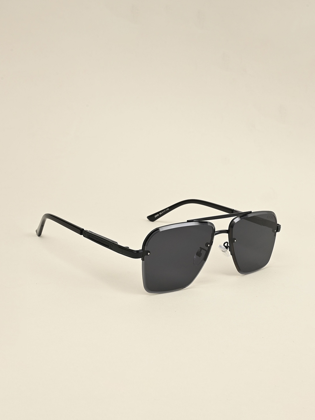 

IDOR Unisex Fashion Square Sunglass with UV Protected Lens IDOR-2500-BLK, Black