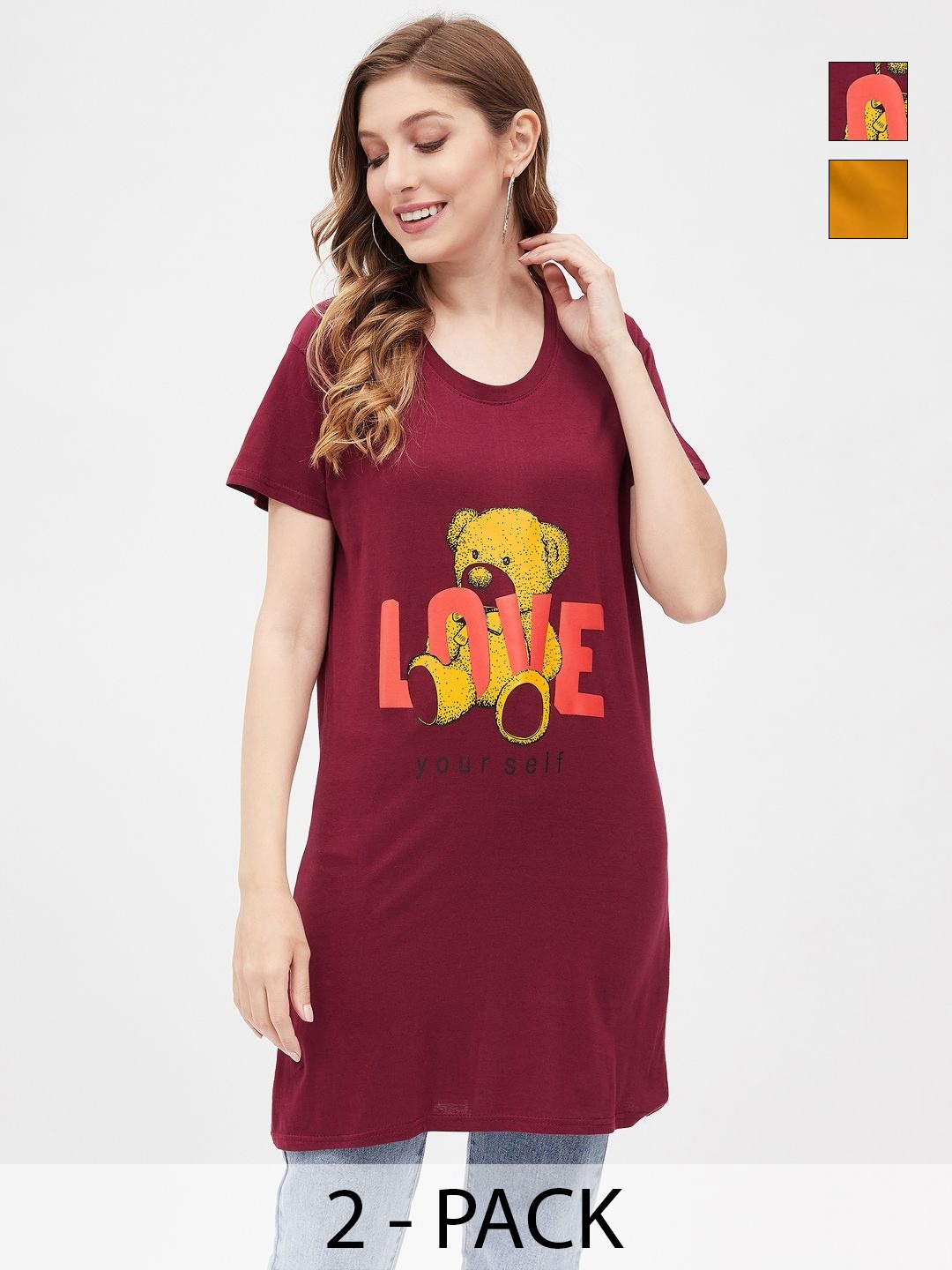 

Dreambe Women 2 Printed T-shirt, Multi
