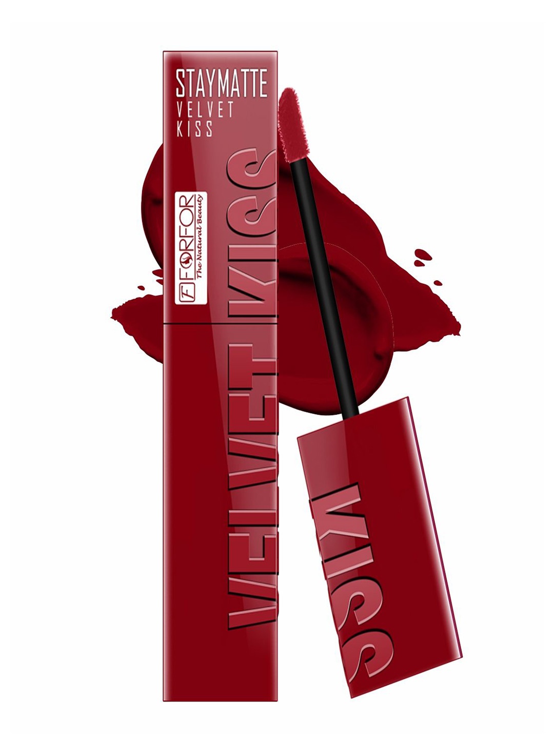 

FORFOR Velvet Kiss Water & Smudge-Proof Matte Liquid Lipstick 3.5 ml Shade-12, Red