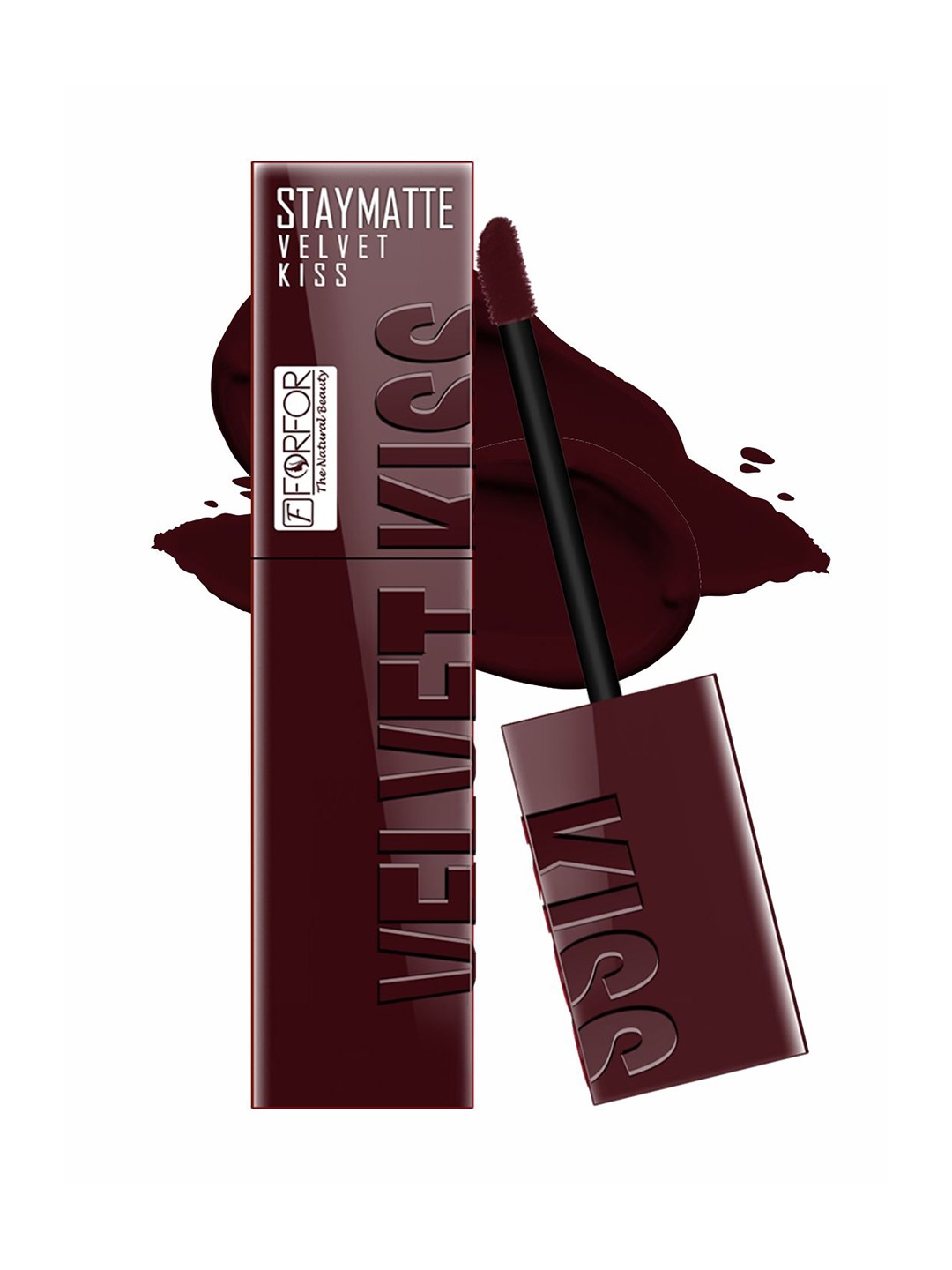 

FORFOR Velvet Kiss Water & Smudge-Proof Matte Liquid Lipstick 3.5 ml Shade-02, Brown