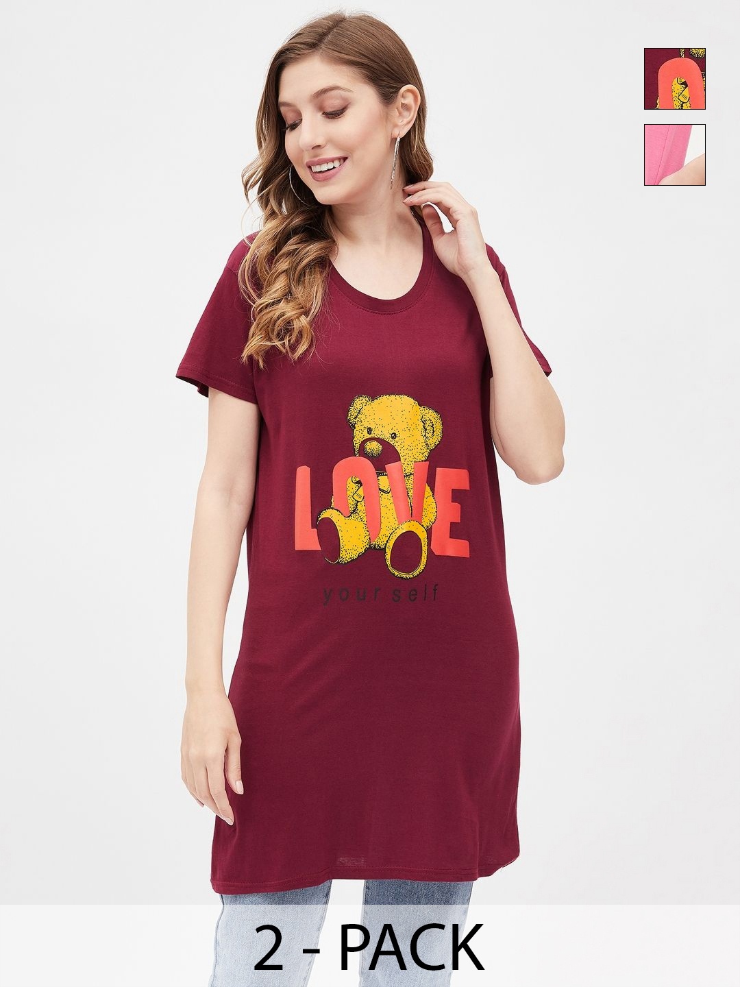 

Christy World Women 2 Printed T-shirt, Multi