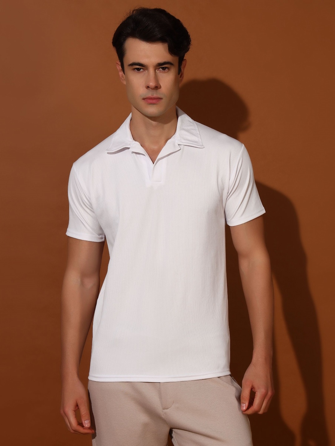 

Christy World Men Polo Collar T-shirt, Multi
