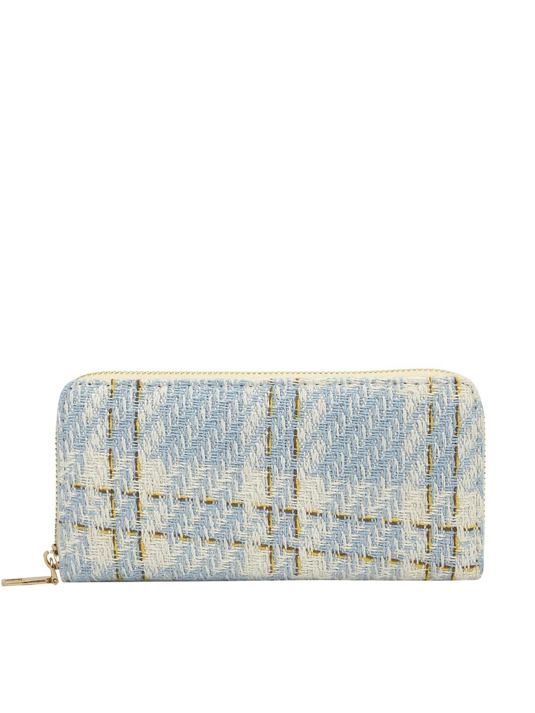

DressBerry Women Printed Zip Around Wallet, Blue
