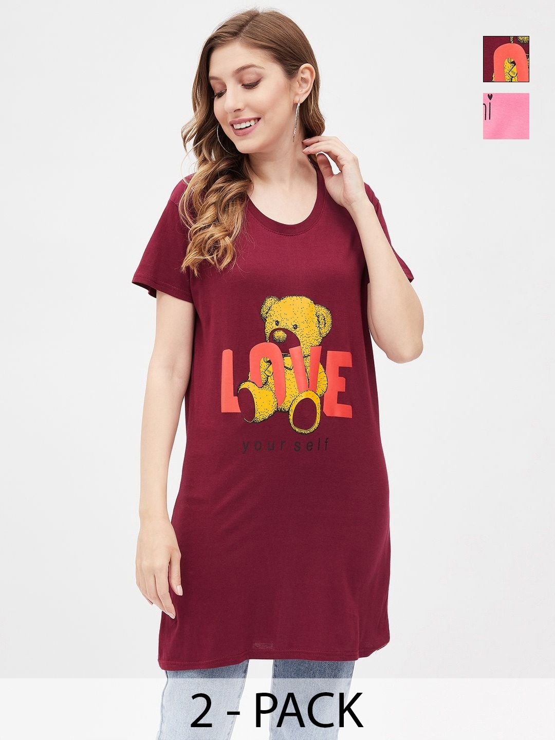 

Dreambe Women 2 Printed T-shirt, Multi