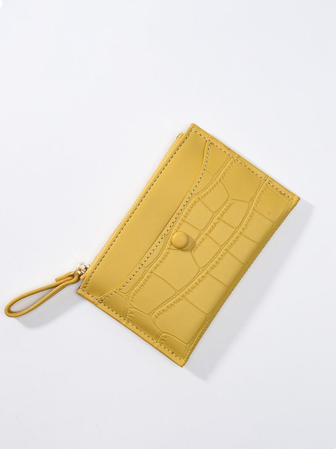 

DressBerry Women Textured Card Holder, Yellow