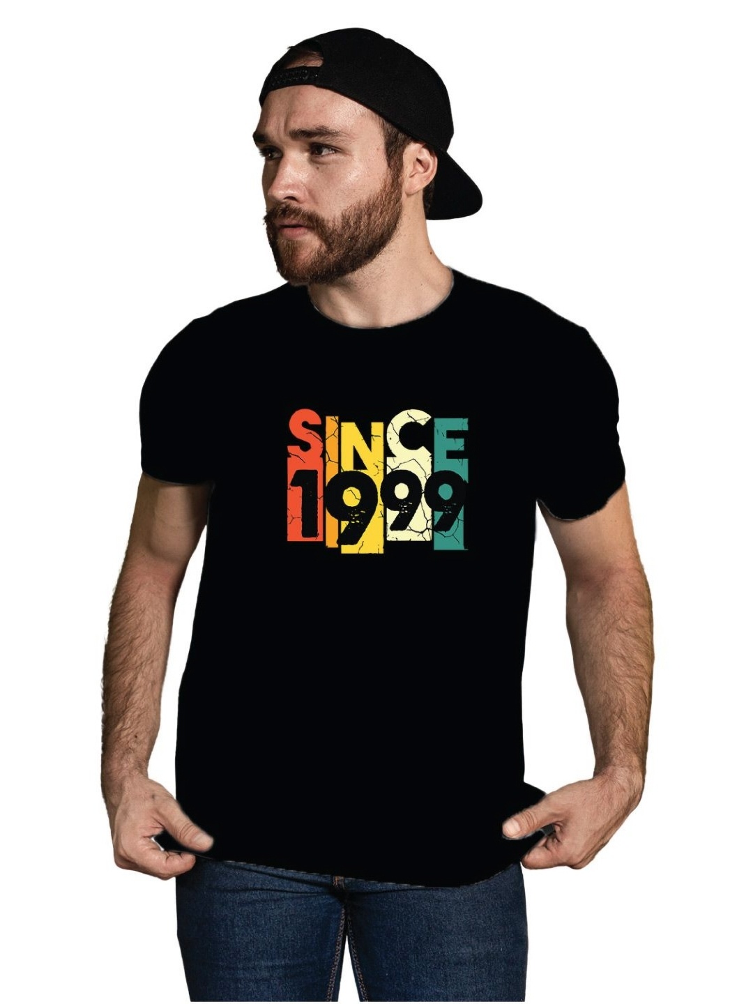 

Tantra Men Typography Printed Pockets T-shirt, Black