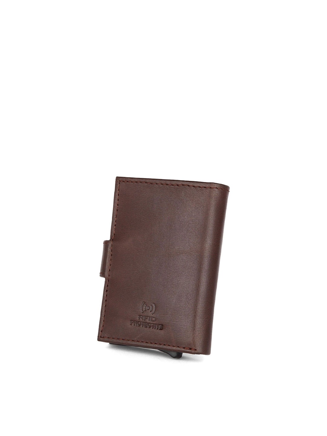 

SZN Women Leather Card Holder, Brown