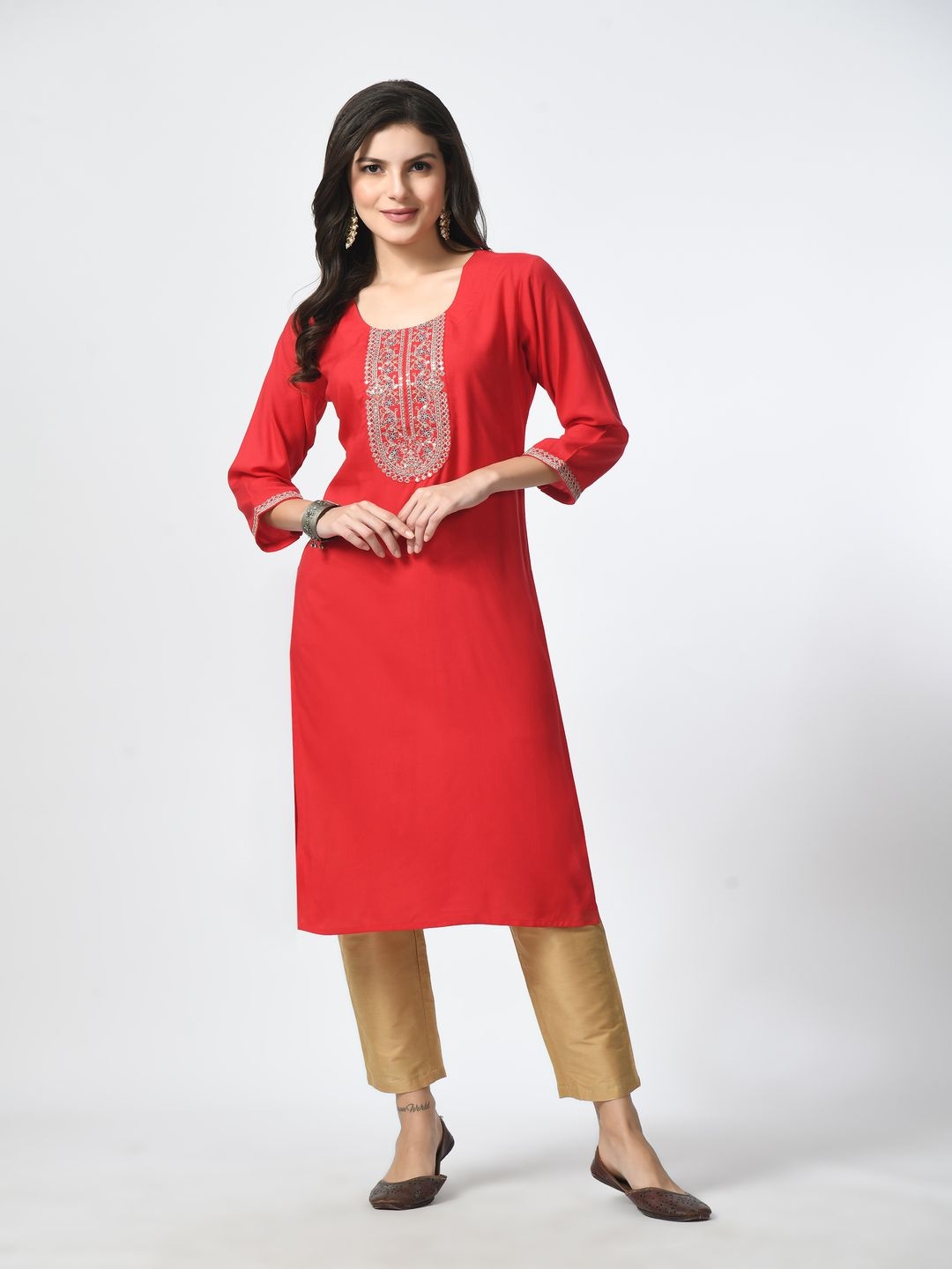 

MAURYA Women Kurti, Red