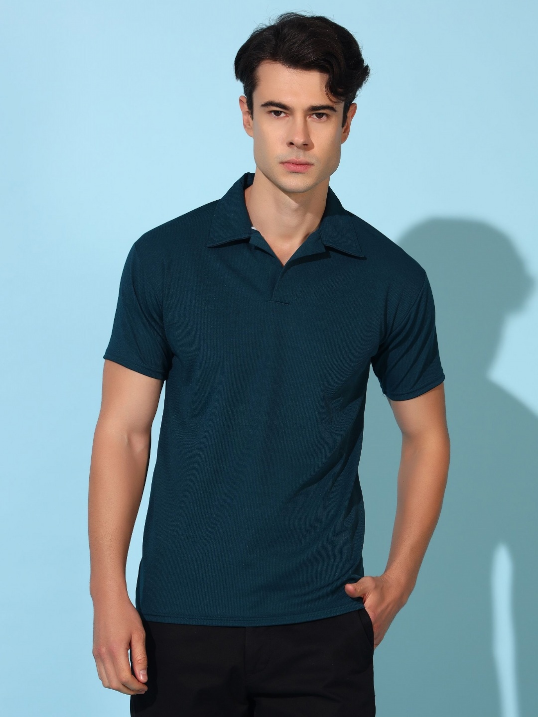 

Christy World Men Polo Collar T-shirt, Multi