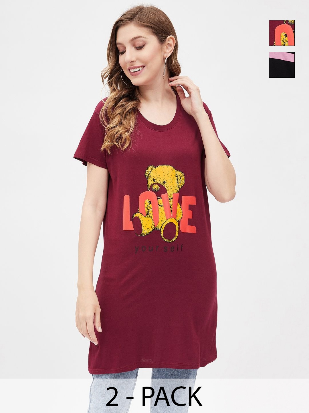 

Dreambe Women 2 Applique T-shirt, Multi