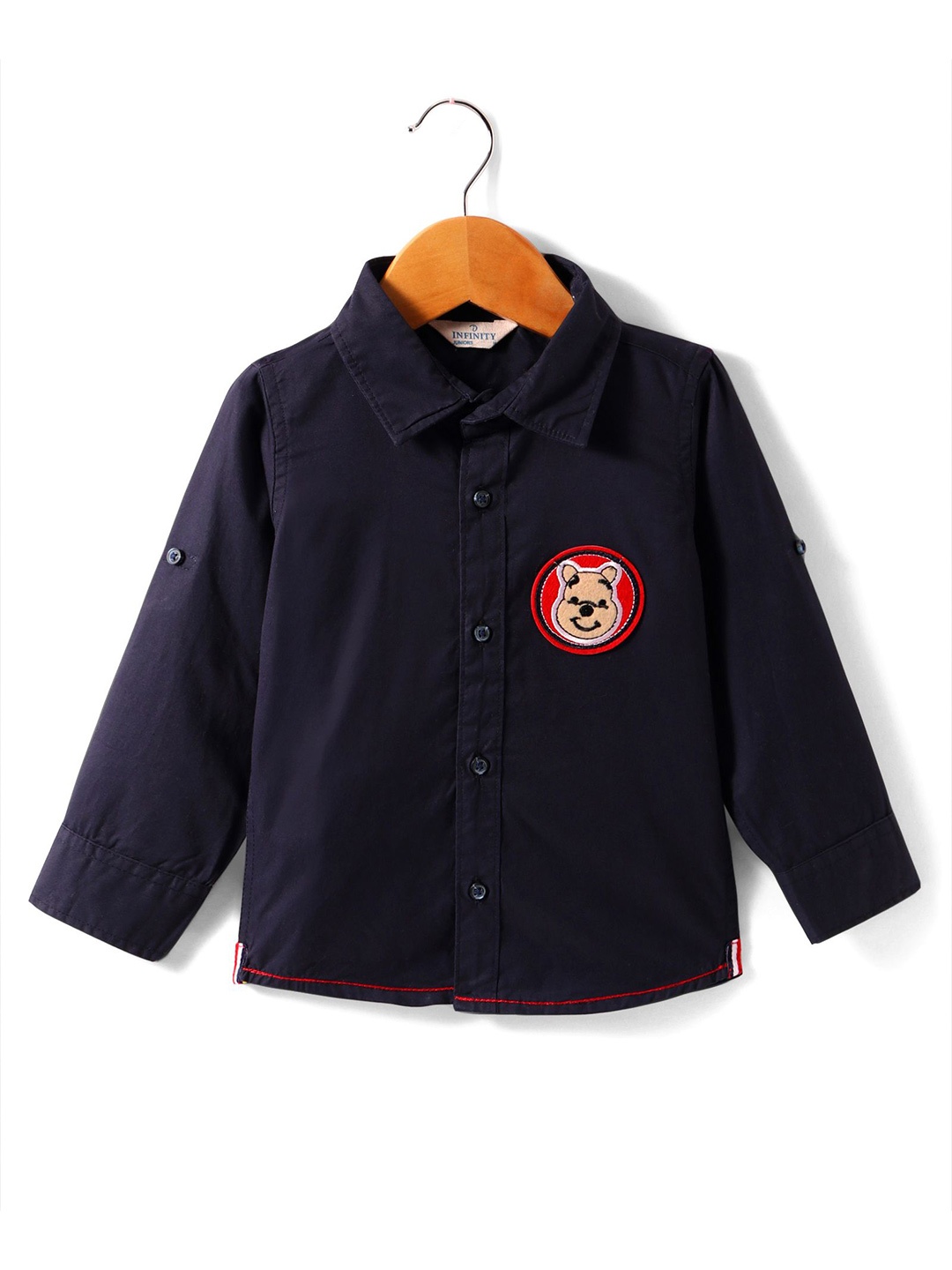 

Infinity Boys Tailored Fit Opaque Casual Shirt, Navy blue